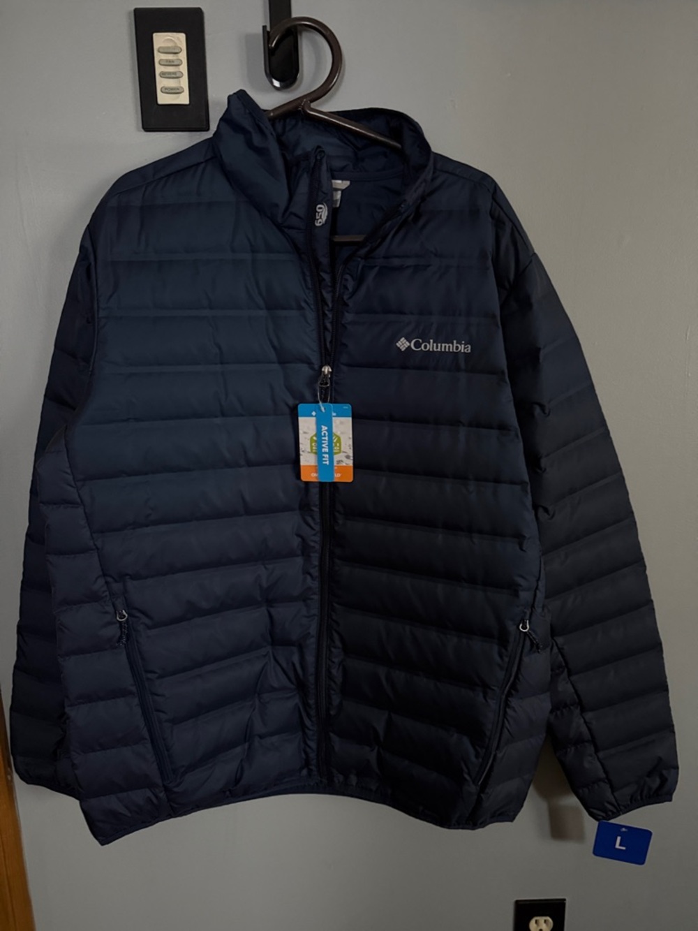 Columbia 650 Men’s Navy Quilted Insulated Jacket